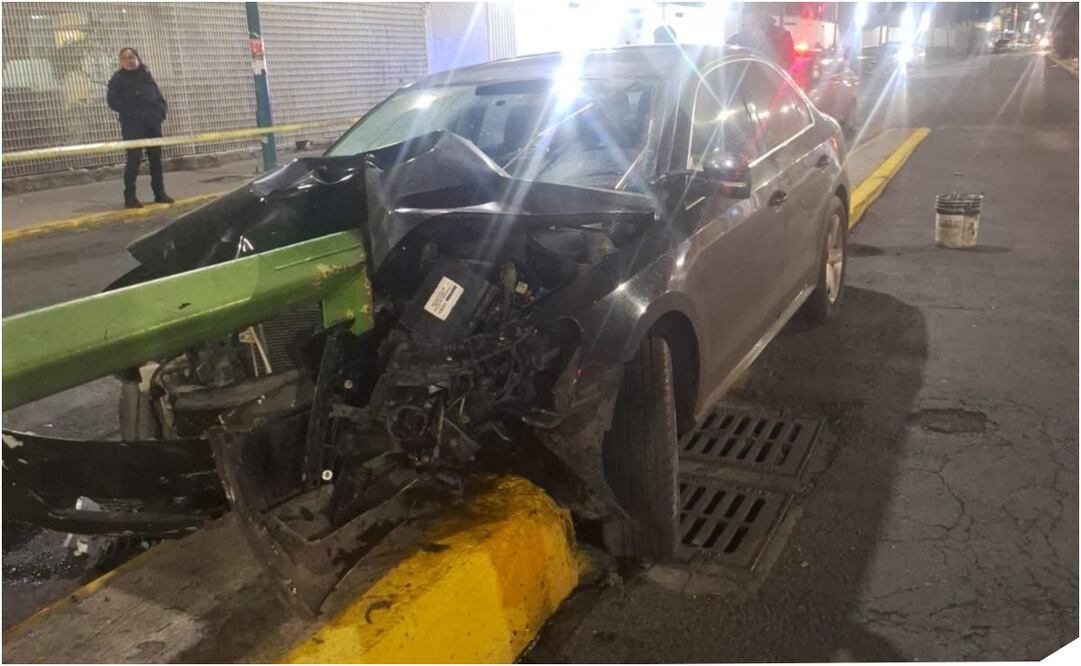 Accidente en Iztapalapa. Foto: Especial