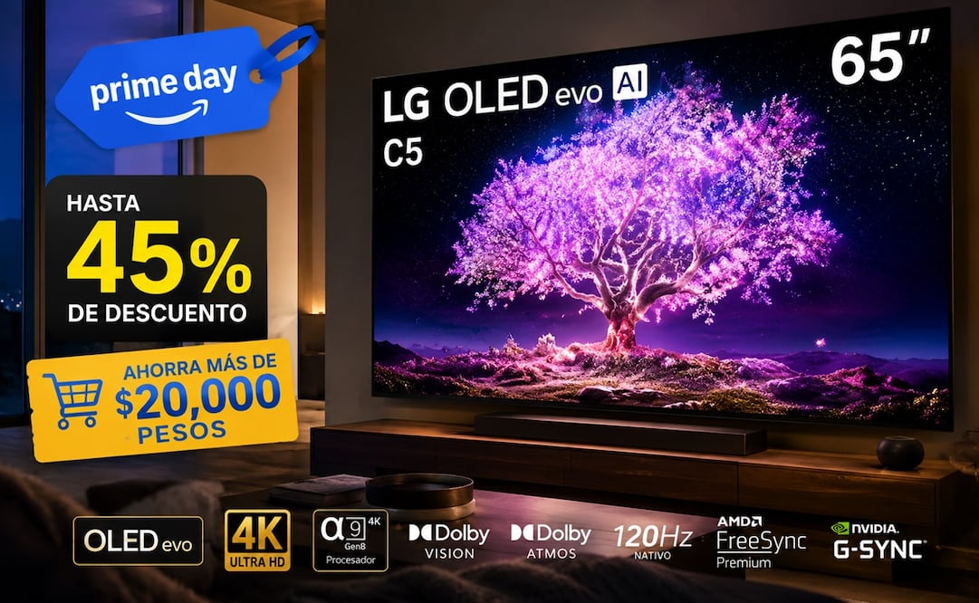 La LG OLED evo AI C5 también es una excelente opción para los amantes de los videojuegos. Foto: IA