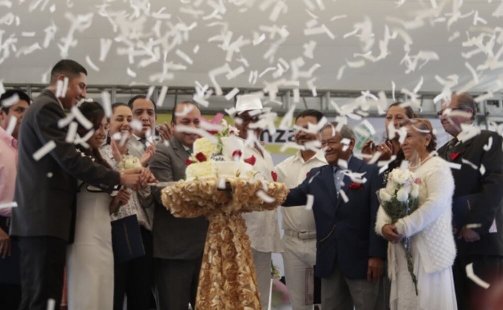 Se casan 630 parejas durante boda colectiva en Venustiano Carranza