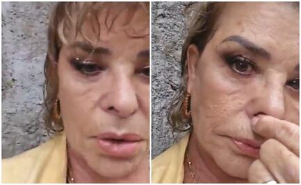 Ofelia Cano rompe en llanto tras quedar atrapada en puente por las fuertes lluvias 