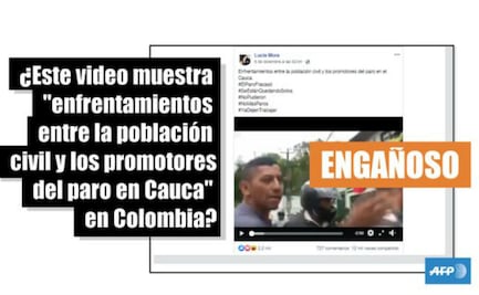 Aclaran que video sobre supuesto enfrentamiento en el Cauca es de otra manifestación