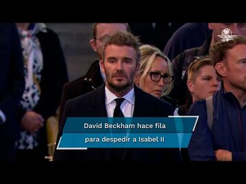 Reina Isabel II. David Beckham se forma en la fila para despedir a la monarca 