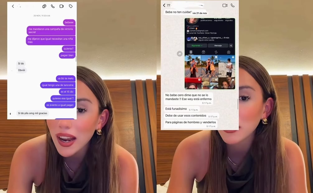 Marianne Gonzaga acusa a César Pantoja de pedirle fotos íntimas con engaños. Foto: Captura de video