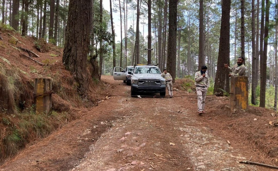 Pobladores armados bloquean carretera de acceso a Textitlán. Foto: especial