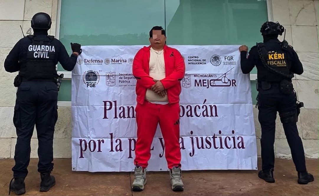 Cae en Michoacán Ernesto Rafael, alias "Sierra 1", ligado al asesinato de un empresario mezcalero en Morelia. Foto: Especial