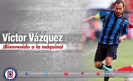 Cruz Azul confirma fichaje de Víctor Vázquez