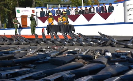 Suman 4 mil 562 armas de fuego recuperadas en CDMX