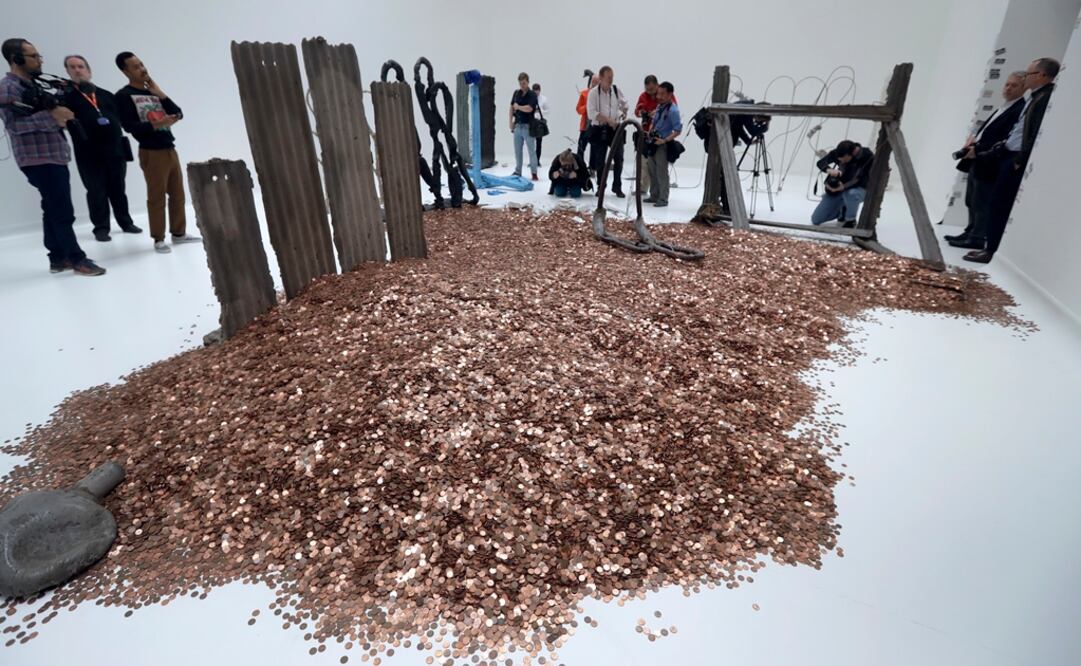 La Tate Britain de Londres presentó hoy una nueva exposición que recoge la obra de los cuatro artistas nominados al Turner Prize. Foto: AP