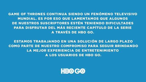 HBO Go falla en nueva temporada de Game of Thrones