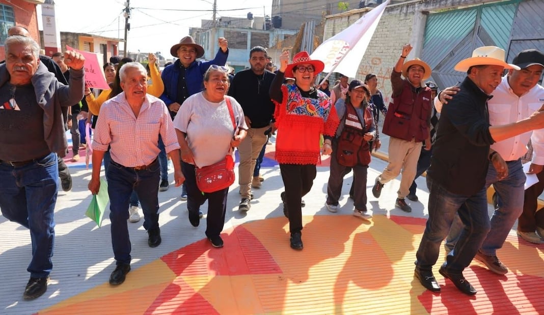 Rehabilitan calle Amatepec en Ecatepec de Morelos; invierten 10 mdp en infraestructura urbana. Foto: Especial