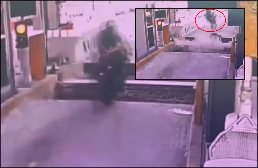 El accidente quedó grabado gracias a cámaras de seguridad. FOTO: tomada de redes/ EL UNIVERSAL/