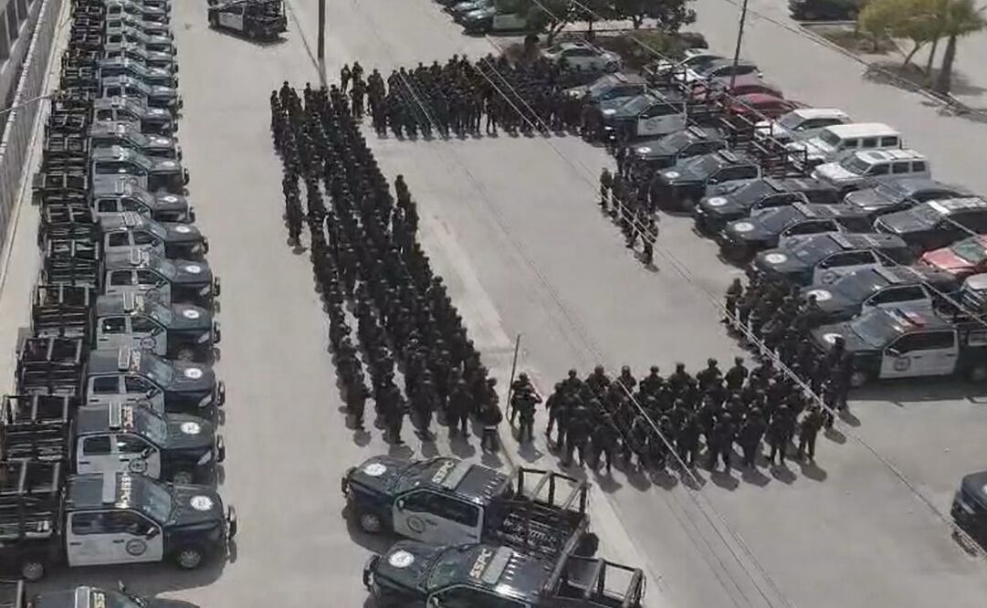 Despliegue de elementos de la SSPC en Tijuana, Baja California. Foto: Especial