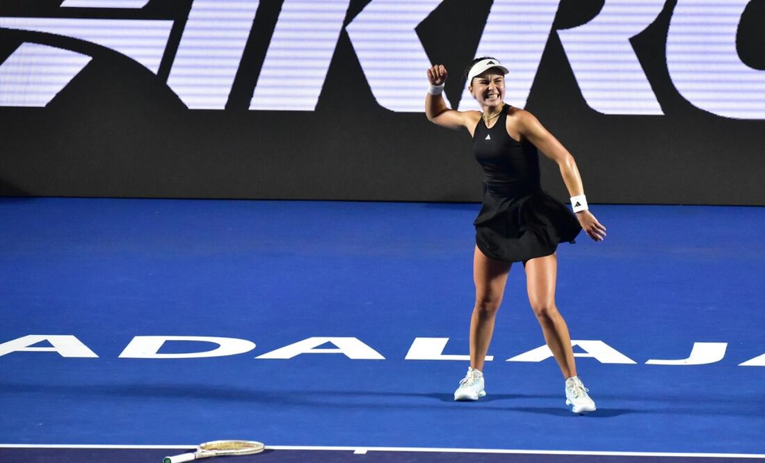 Iva Jovic celebra su pase a la final del Guadalajara Open 2025 | FOTO: Guadalajara Open
