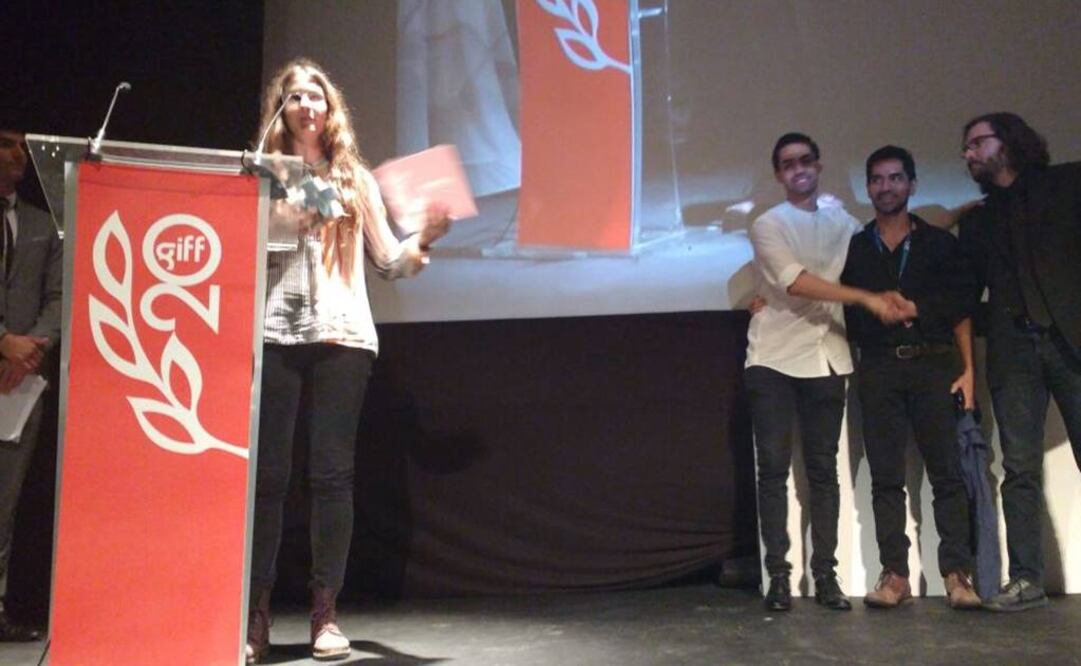 Sofía Gómez ganó por "Los años azules" Foto: Twitter @giffmx