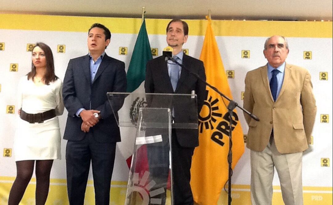 El líder nacional del PRD ofrece conferencia de prensa. /Tomada de @PRDMexico
