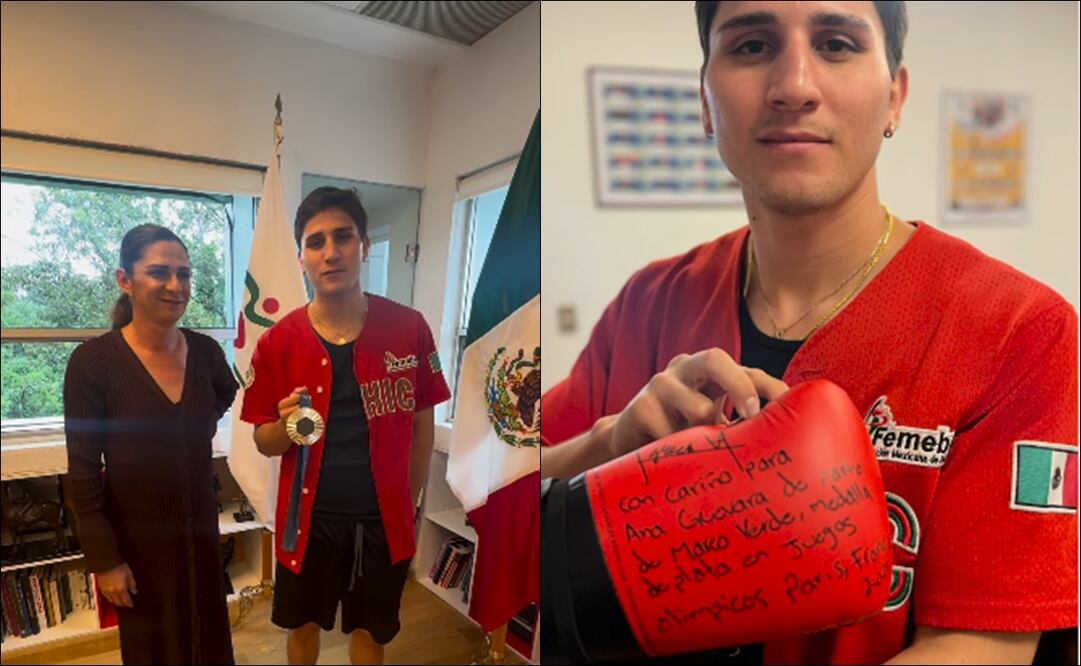 Marco Verde visitó a Ana Gabriela Guevara y le agradeció el apoyo / Foto: Especiales