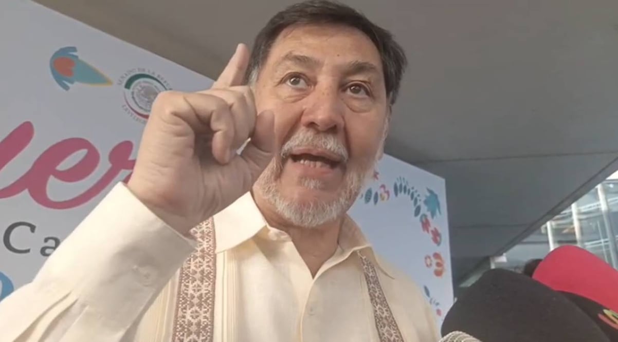 Gerardo Fernández Noroña, presidente del Senado, afirmó este 9 de diciembre del 2024, que la oposición juega con fuego por atacar a Yunes Márquez. Foto: Captura de pantalla