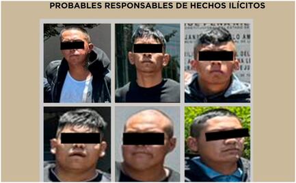 Detienen a 6 hombres presuntamente implicados en robo y privación de la libertad en Edomex 