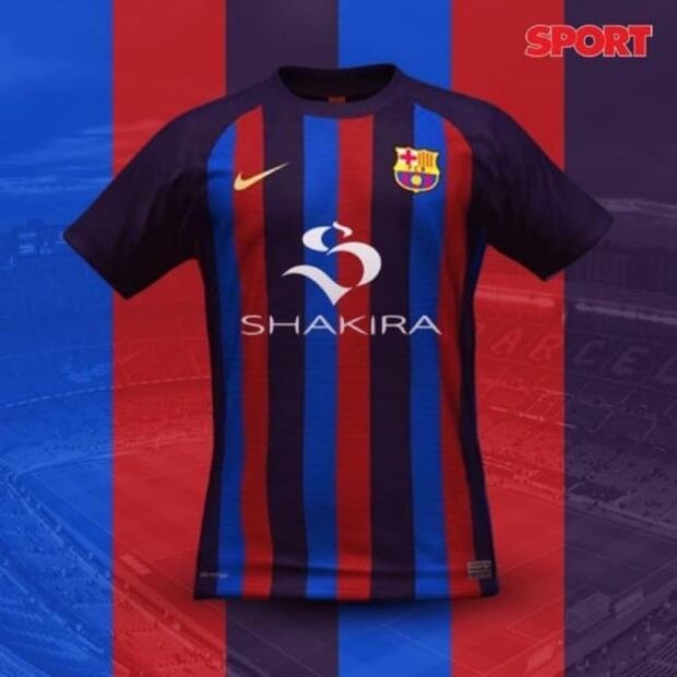 Shakira persigue a Piqué y su logo estaría en jersey del Barcelona