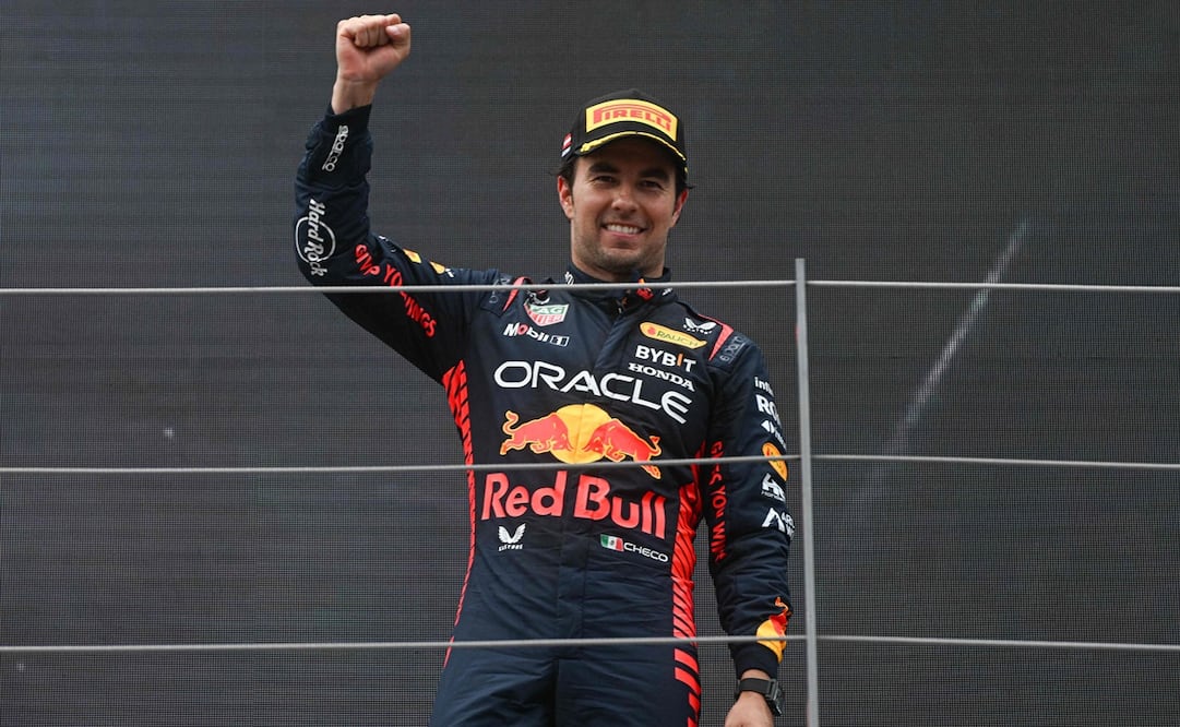 Checo fue tercero en el GP de Austria - Foto: AFP