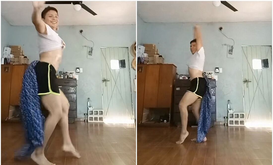 Tiktoker recrea baile de la obra de teatro "Aventurera". Fotos: TikTok @luissole0