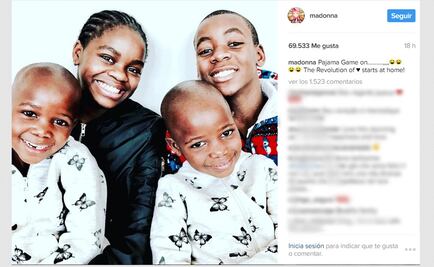 Madonna publica foto de sus hijos adoptados 