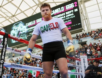 El 'Canelo' presume sus entrenamientos