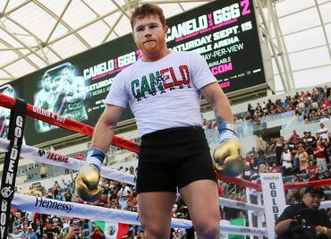 El 'Canelo' presume sus entrenamientos