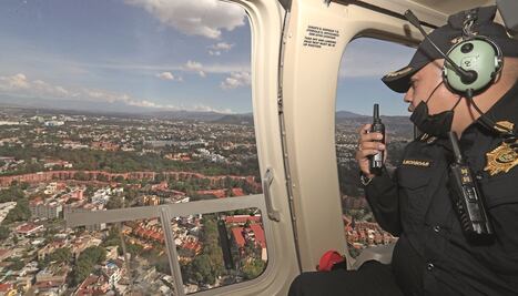 Un recorrido en helicóptero sobre las zonas más peligrosas de Tlalpan