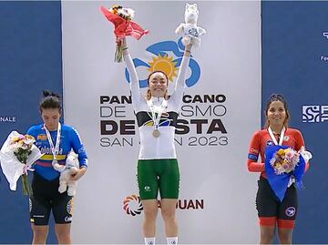 ¡UNA MÁS! Yareli Acevedo gana medalla de oro en la prueba de puntos en el Campeonato Panamericano de Ciclismo