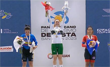 ¡UNA MÁS! Yareli Acevedo gana medalla de oro en la prueba de puntos en el Campeonato Panamericano de Ciclismo