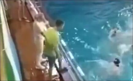 Entrenador pelea con jugador de Waterpolo en Rusia