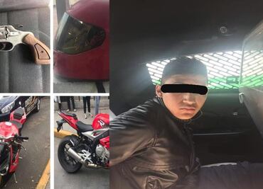Detienen a presunto ladrón de motocicleta en colonia Anáhuac