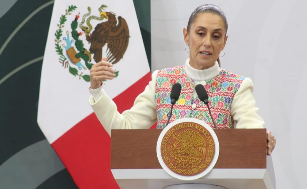 Presidenta Claudia Sheinbaum durante su conferencia desde Puebla (22/01/2026). Foto: Omar Contreras / EL UNIVERSAL