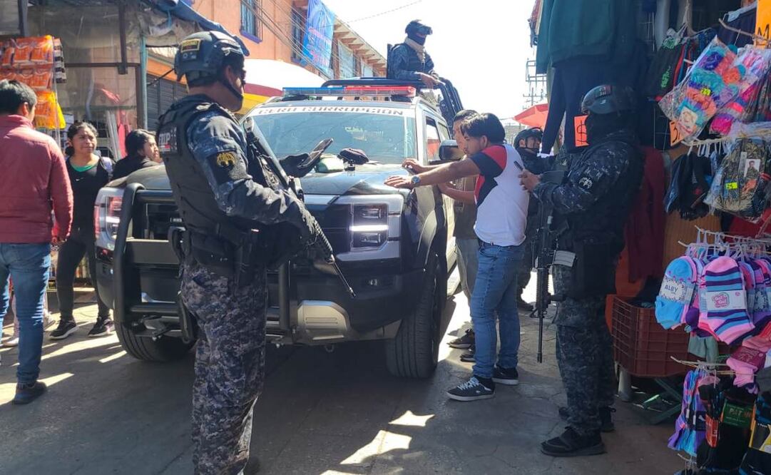 La organización señaló a agentes de la Fuerza de Reacción Inmediata Pakal (FRIP) por presuntas violaciones a derechos humanos cometidas durante los operativos (19/01/2025). Foto: Especial