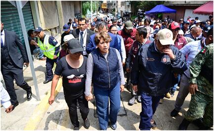 Gobierno de Edomex busca construir casas para familias afectadas por deslave en Jilotzingo; ya evalúan el terreno