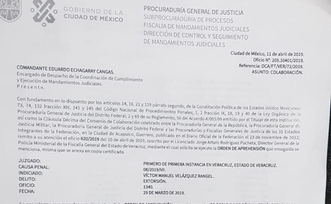 Exdirectivo fue detenido en CDMX. Foto: Especial 