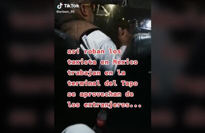VIDEO: Taxista de la TAPO se aprovecha de extranjeros, les cobra 2 mil 400 pesos por viaje de 5 minutos 