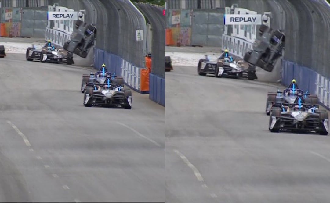 Halo salva la vida del campeón de la Fórmula E; así fue el aparatoso accidente en Brasil donde se volteó