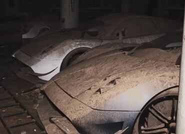 Así se ven los autos más caros del mundo bajo escombros y polvo