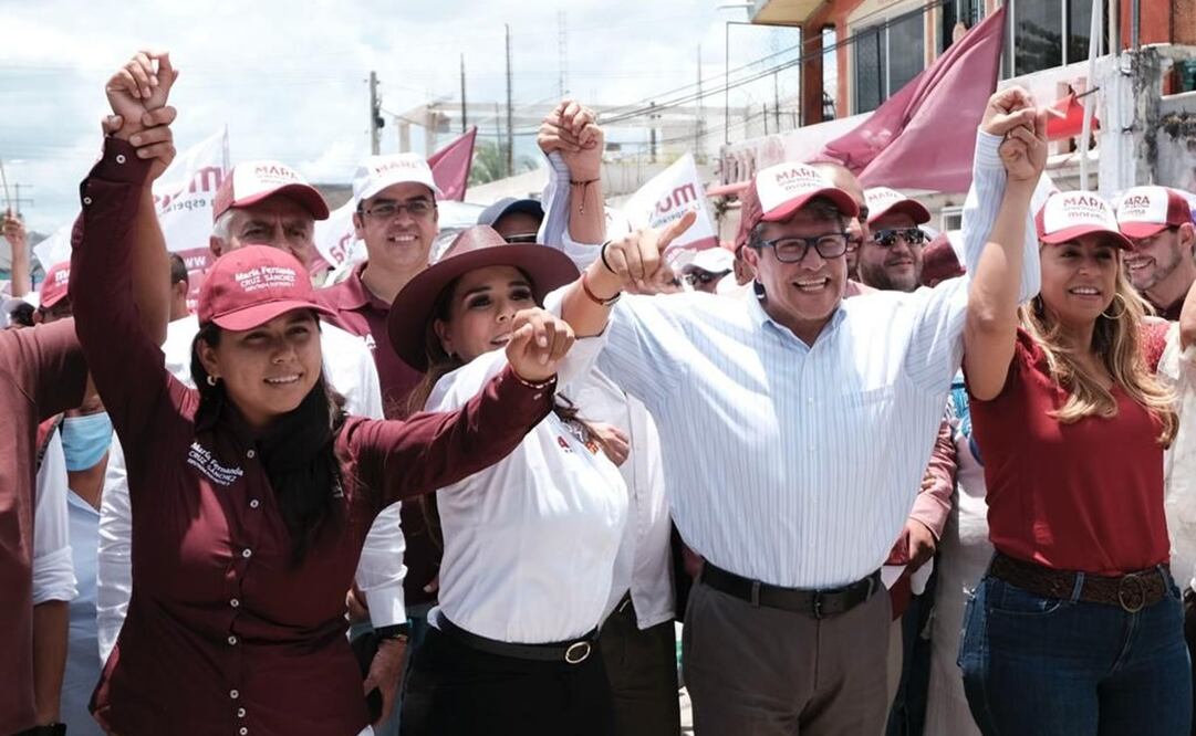 El senador Monreal apoyó a la candidata Mara Lezama. Foto: Especial.