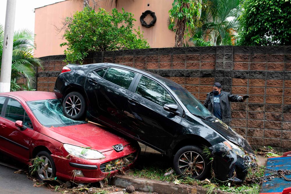 Daños de la tormenta Amanda en El Salvador (Foto: AFP)