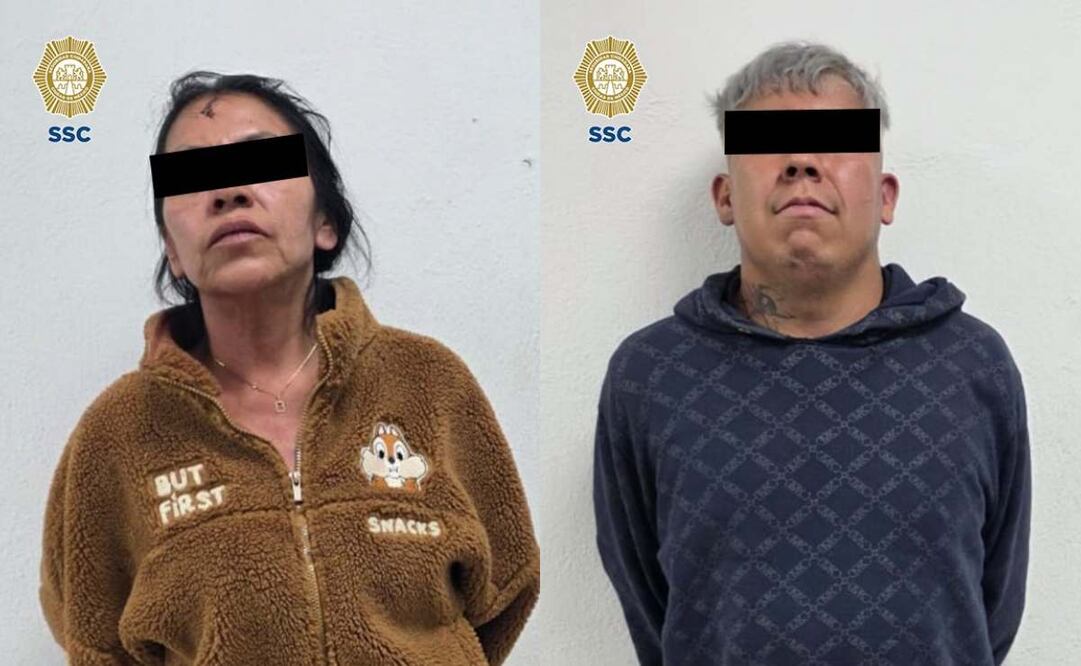 Detienen en Coyoacán a pareja por realizar disparos al aire; les decomisan 2 chalecos balísticos y 82 cartuchos. Foto: SSC CDMX