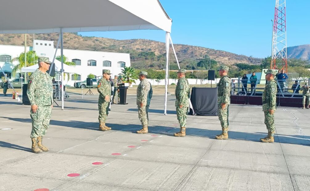 Ortiz Cano cuenta con 35 años ininterrumpidos de servicio en el Ejército Mexicano (04/02/2025). Foto: Especial