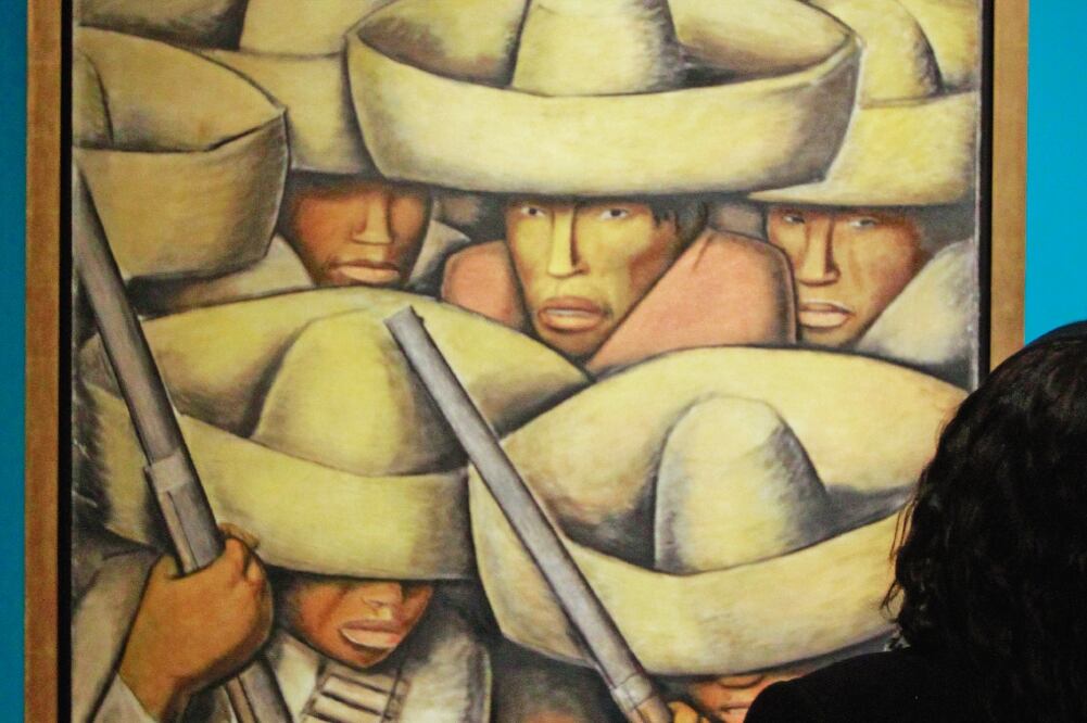 Zapatistas (1932), de Alfredo Ramos Martínez (NADYA MURILLO. EL UNIVERSAL)