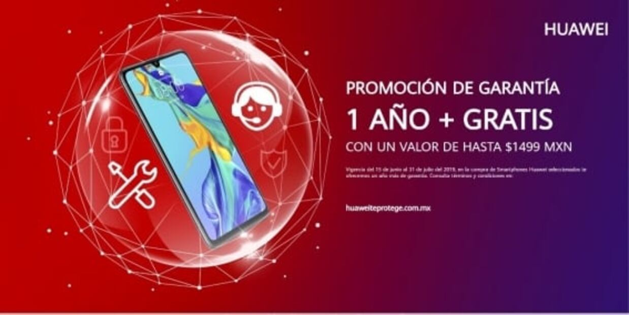 Huawei amplía la garantía de sus teléfonos en México