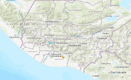 Fuerte sismo de 5.5 estremece suroeste de Guatemala
