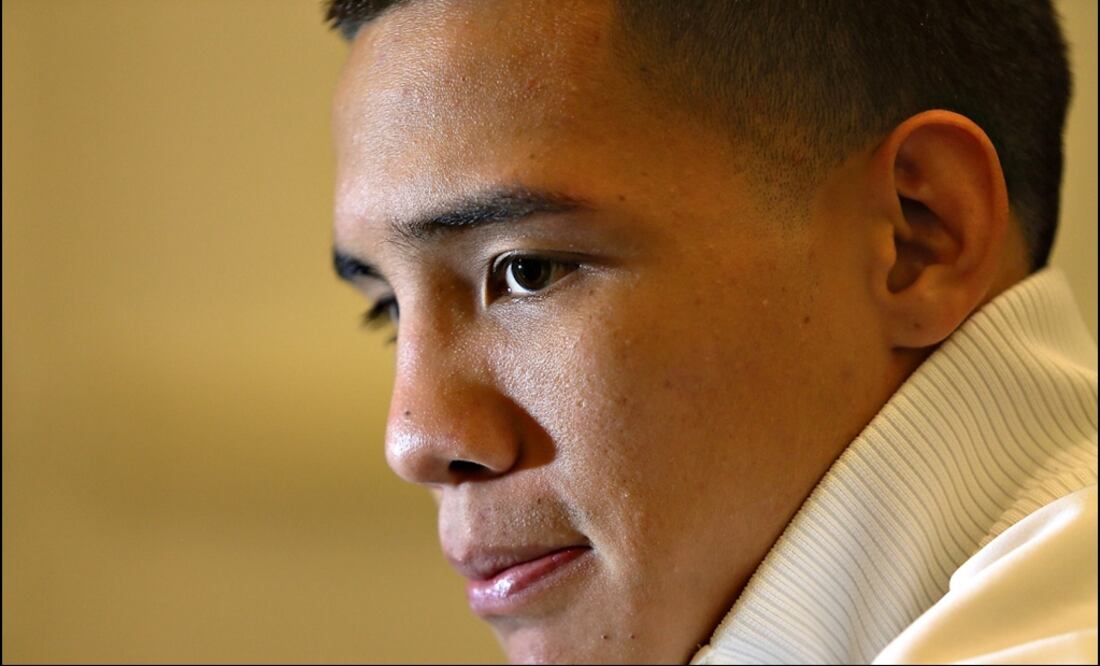 Óscar Valdez previo a la pelea de Márquez contra Pacquiao en 2012 Foto IMAGO7