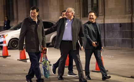 Fernández Noroña y Adán Augusto llegan a Palacio Nacional; se prevé reunión con Claudia Sheinbaum tras disputa con Monreal