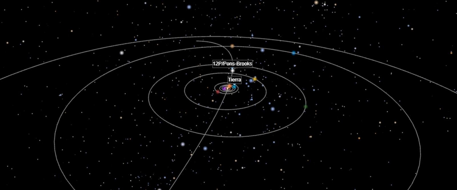 Cometa 12 P / Pons - Brooks ha sido denominado como cometa "diablo" por la forma que su última erupación produjo en él.
Imagen: spacereference.org